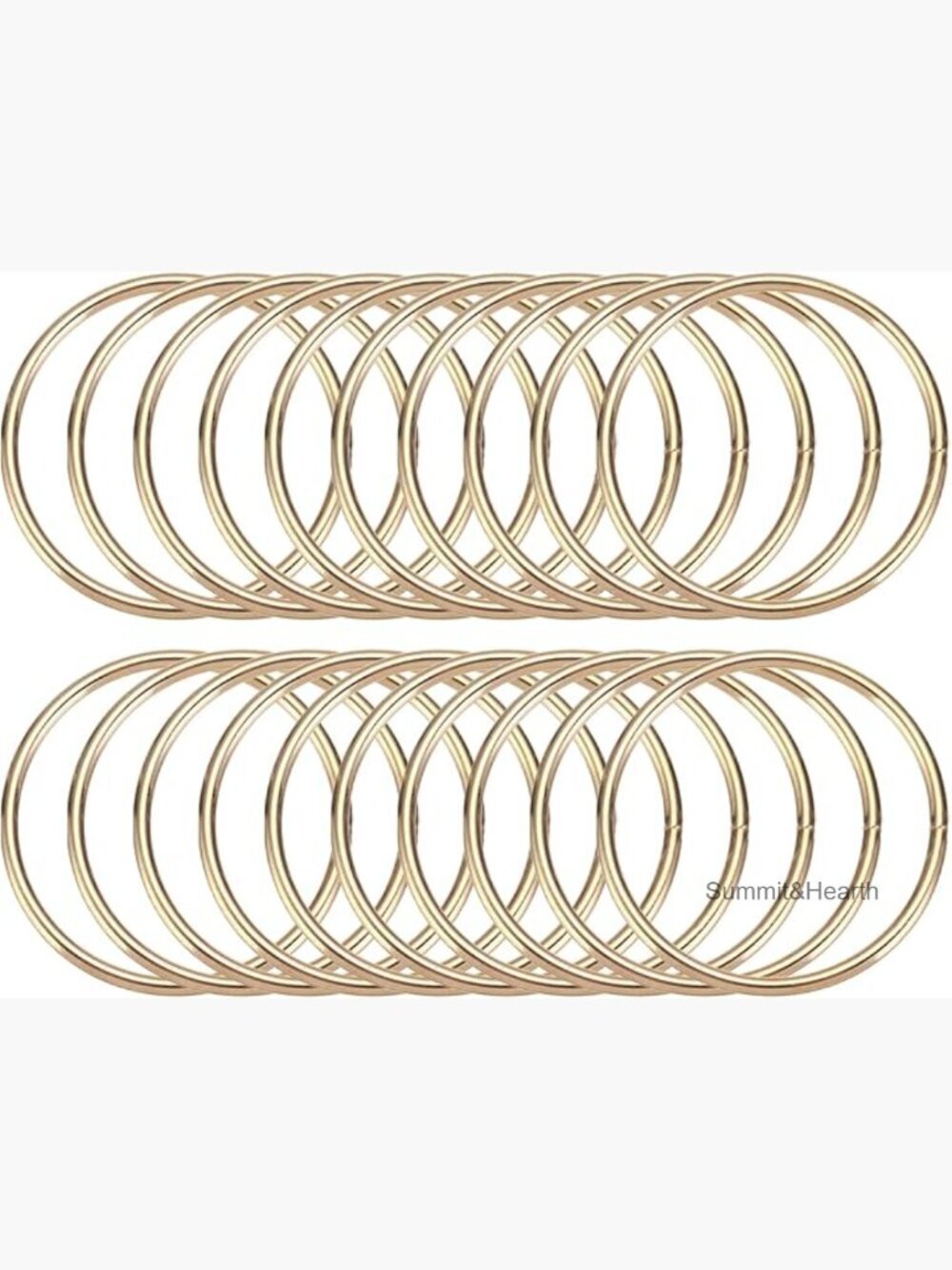 20 Metal Craft Hoops 1.6 Inch Macrame Rings DIY Dream Catcher Supplies